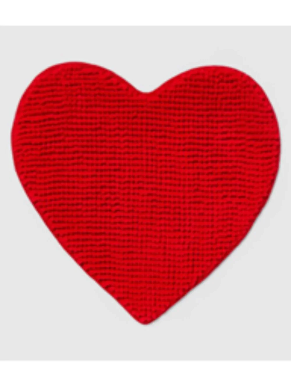 *NEW Room Essentials Bright Red Heart-Shaped Chenille 24